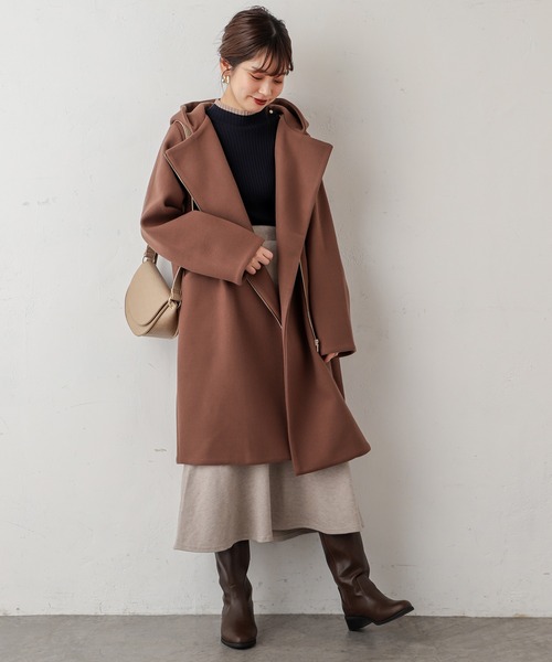 natural couture（ナチュラルクチュール）の「やわらかほっこりカラーマーメイドスカート（スカート・レディース・アイボリー/ベージュ/ブルー/グレー・FREE）」の9枚目の写真