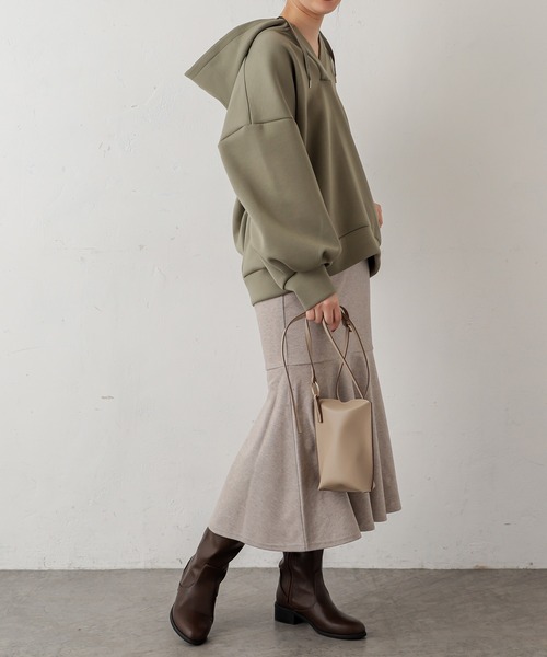 natural couture（ナチュラルクチュール）の「やわらかほっこりカラーマーメイドスカート（スカート・レディース・アイボリー/ベージュ/ブルー/グレー・FREE）」の13枚目の写真