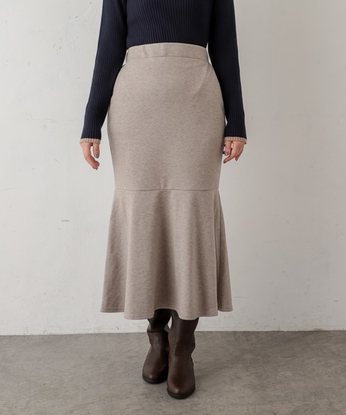 natural couture（ナチュラルクチュール）の「やわらかほっこりカラーマーメイドスカート（スカート・レディース・アイボリー/ベージュ/ブルー/グレー・FREE）」の20枚目の写真
