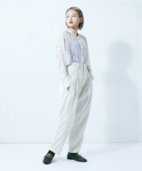 Lui's（ルイス）の「タイダイシアーロングシャツ（シャツ/ブラウス・レディース・ベージュ/イエロー/ミント・FREE）」の19枚目の写真