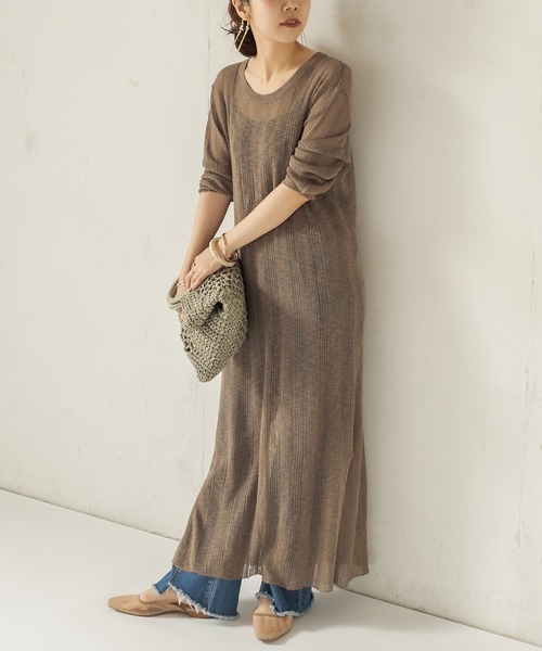 セール シアーリブニットワンピース ワンピース Capricieux Le Mage カプリシューレマージュ のファッション通販 Zozotown