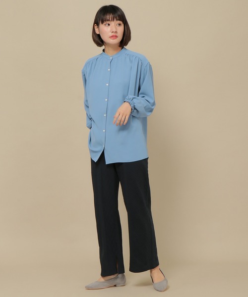 IKKA LOUNGE(イッカラウンジ)の「カットジャガードワイドパンツ(その他パンツ・レディース・チャコールグレー/ベージュ・M/L)」の11枚目の写真
