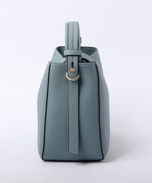 sankyo shokai（サンキョウショウカイ）の「[HALEINE]牛革レザーハンドバッグ（ハンドバッグ・レディース・ホワイト/ブラック/ウッド/グレイッシュベージュ/チョコ/ブルー・FREE）」の21枚目の写真