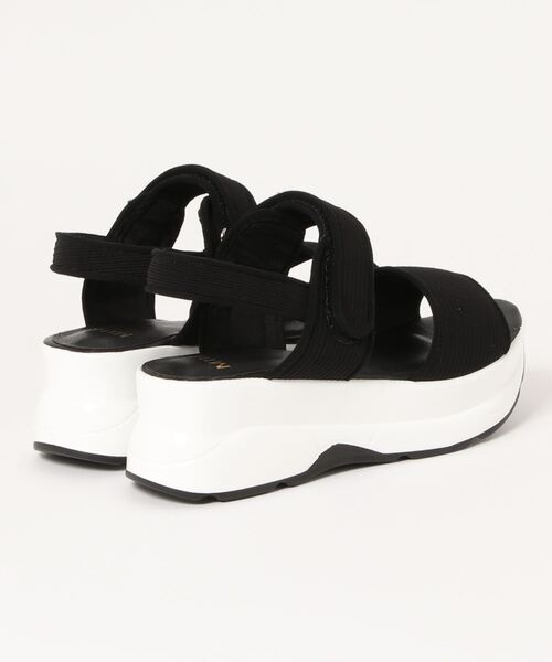 MIIA（ミーア）の「スポーツサンダル（サンダル・レディース・ブラック/オフホワイト・MEDIUM/LARGE）」の3枚目の写真