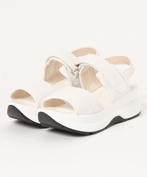 MIIA（ミーア）の「スポーツサンダル（サンダル・レディース・ブラック/オフホワイト・MEDIUM/LARGE）」の5枚目の写真