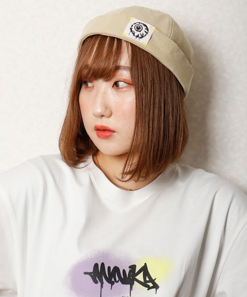 MISHKA（ミシカ）の「【MISHKA】ロールキャップ フィッシャーマンキャップ（キャップ・メンズ・ブラック/レッド/カーキ・FREE）」の3枚目の写真