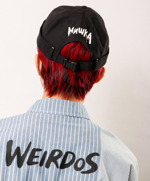 MISHKA（ミシカ）の「【MISHKA】ロールキャップ フィッシャーマンキャップ（キャップ・メンズ・ブラック/レッド/カーキ・FREE）」の6枚目の写真