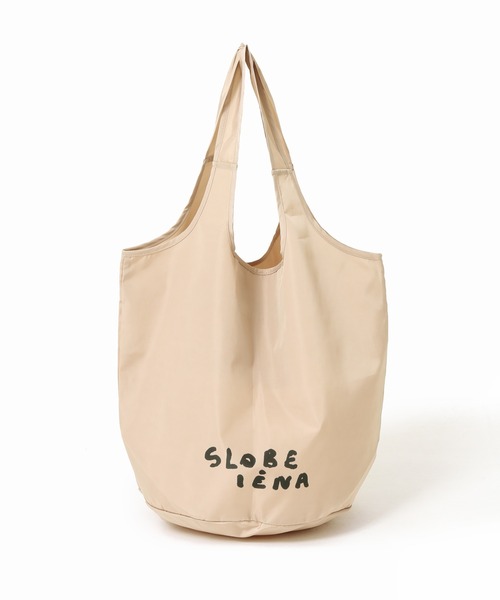 SLOBE IENA（スローブイエナ）の「SLOBE × opnner FACE エコバッグ◆（エコバッグ/サブバッグ・レディース・ベージュ・FREE）」の2枚目の写真