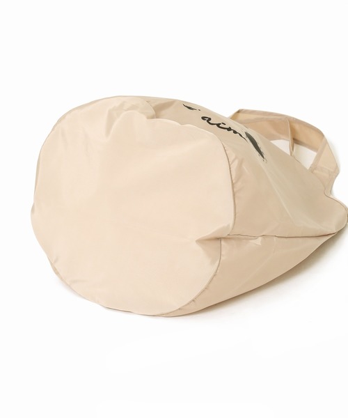 SLOBE IENA（スローブイエナ）の「SLOBE × opnner FACE エコバッグ◆（エコバッグ/サブバッグ・レディース・ベージュ・FREE）」の5枚目の写真