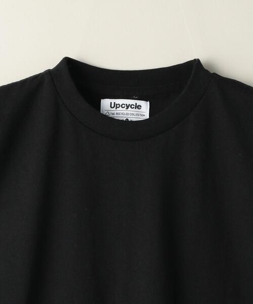 Upcycle(アップサイクル)の「<Upcycle(アップ サイクル)>ショート クルーネック ノースリーブプルオーバー(Tシャツ/カットソー・レディース・ホワイト/ブラック・LARGE)」の8枚目の写真