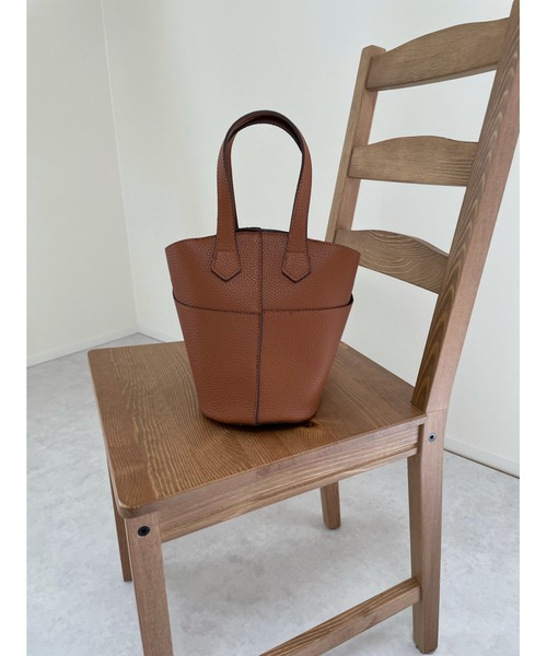 LE MORE（リモア）の「ミニバケットショルダーバッグ（ショルダーバッグ・レディース・ブラック/ブラウン/ベージュ・FREE）」の2枚目の写真