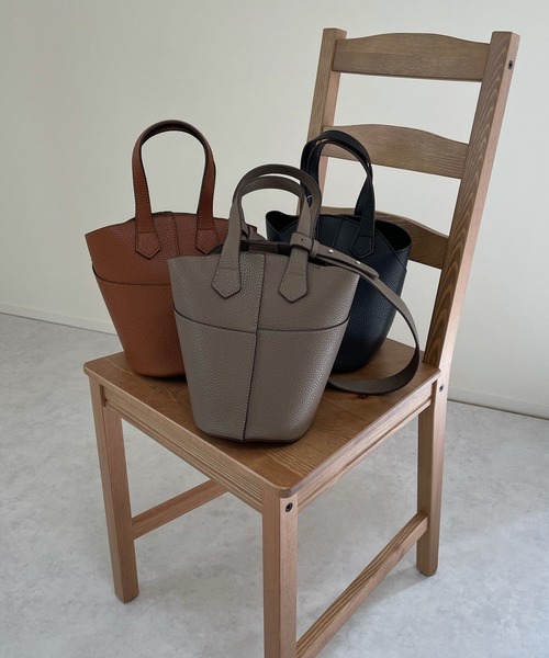 LE MORE（リモア）の「ミニバケットショルダーバッグ（ショルダーバッグ・レディース・ブラック/ブラウン/ベージュ・FREE）」の7枚目の写真