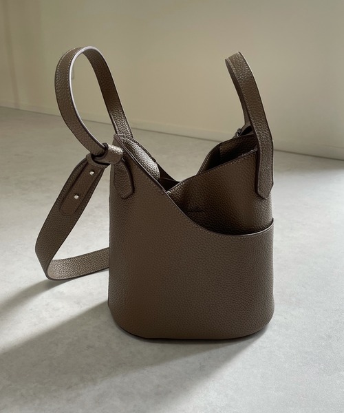 LE MORE（リモア）の「ミニバケットショルダーバッグ（ショルダーバッグ・レディース・ブラック/ブラウン/ベージュ・FREE）」の9枚目の写真