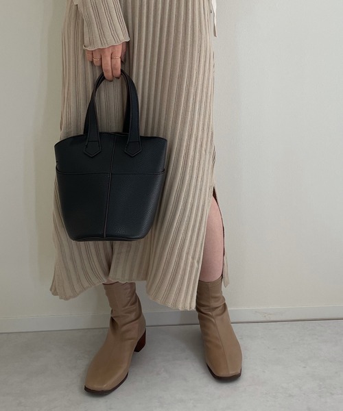 LE MORE（リモア）の「ミニバケットショルダーバッグ（ショルダーバッグ・レディース・ブラック/ブラウン/ベージュ・FREE）」の12枚目の写真