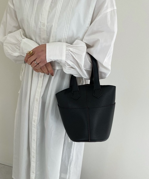 LE MORE（リモア）の「ミニバケットショルダーバッグ（ショルダーバッグ・レディース・ブラック/ブラウン/ベージュ・FREE）」の13枚目の写真