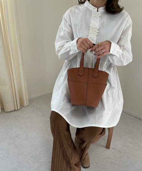 LE MORE（リモア）の「ミニバケットショルダーバッグ（ショルダーバッグ・レディース・ブラック/ブラウン/ベージュ・FREE）」の16枚目の写真