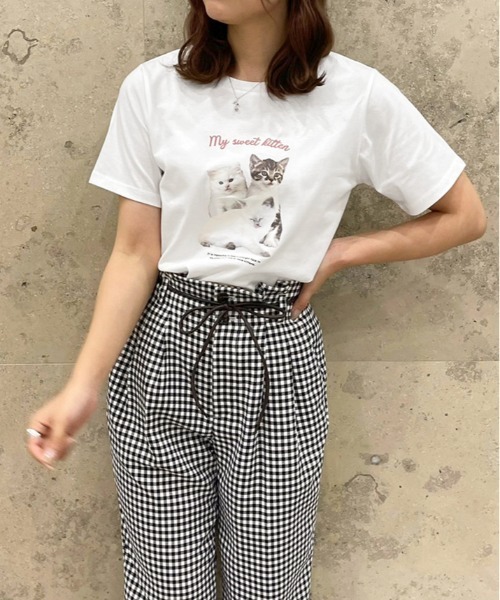 apres jour（アプレジュール）の「アソートプリントTシャツ【ZOZOTOWN限定アイテム】（Tシャツ/カットソー・レディース・アイボリー/ライトピンク/オフホワイト/ホワイト系その他/クリーム/ホワイト系その他2/ブルー/ピンク系その他・X-LARGE/フリー）」の17枚目の写真