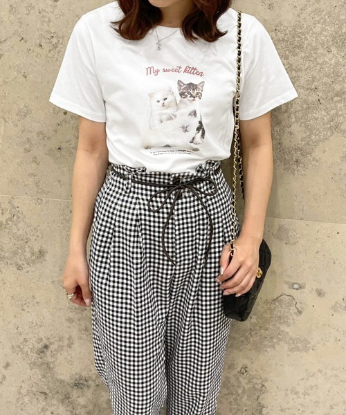 apres jour（アプレジュール）の「アソートプリントTシャツ【ZOZOTOWN限定アイテム】（Tシャツ/カットソー・レディース・アイボリー/ライトピンク/オフホワイト/ホワイト系その他/クリーム/ホワイト系その他2/ブルー/ピンク系その他・X-LARGE/フリー）」の19枚目の写真