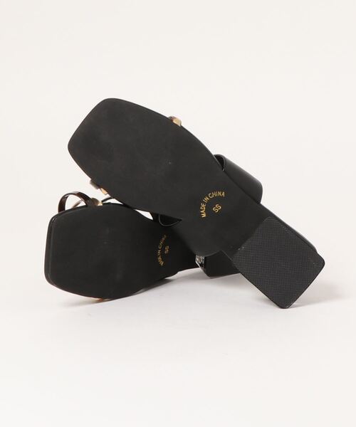 NOFALL（ノーフォール）の「アシメベルトクリアヒールサンダル（サンダル・レディース・ホワイト系その他/ブラック系その他/ブラウン系その他/ベージュ系その他・LL/3L/SS/S/M/L）」の6枚目の写真