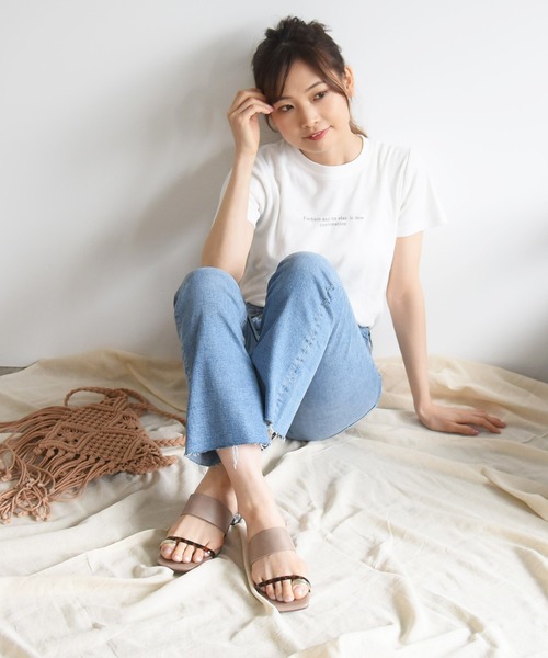 NOFALL（ノーフォール）の「アシメベルトクリアヒールサンダル（サンダル・レディース・ホワイト系その他/ブラック系その他/ブラウン系その他/ベージュ系その他・LL/3L/SS/S/M/L）」の20枚目の写真