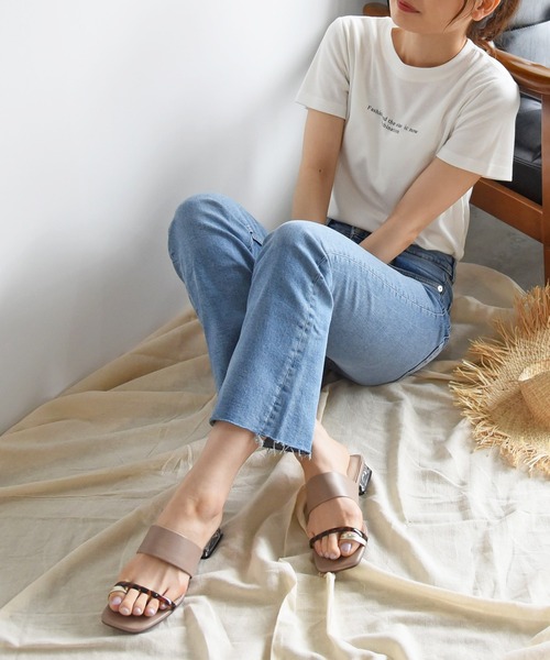 NOFALL（ノーフォール）の「アシメベルトクリアヒールサンダル（サンダル・レディース・ホワイト系その他/ブラック系その他/ブラウン系その他/ベージュ系その他・LL/3L/SS/S/M/L）」の22枚目の写真