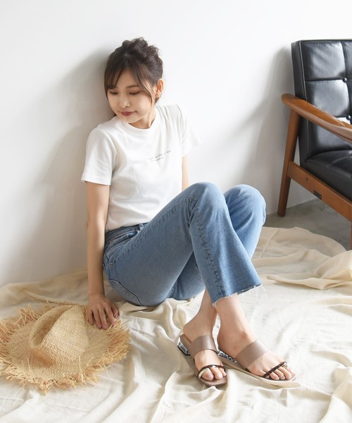 NOFALL（ノーフォール）の「アシメベルトクリアヒールサンダル（サンダル・レディース・ホワイト系その他/ブラック系その他/ブラウン系その他/ベージュ系その他・LL/3L/SS/S/M/L）」の21枚目の写真