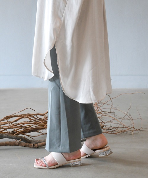 NOFALL（ノーフォール）の「アシメベルトクリアヒールサンダル（サンダル・レディース・ホワイト系その他/ブラック系その他/ブラウン系その他/ベージュ系その他・LL/3L/SS/S/M/L）」の16枚目の写真