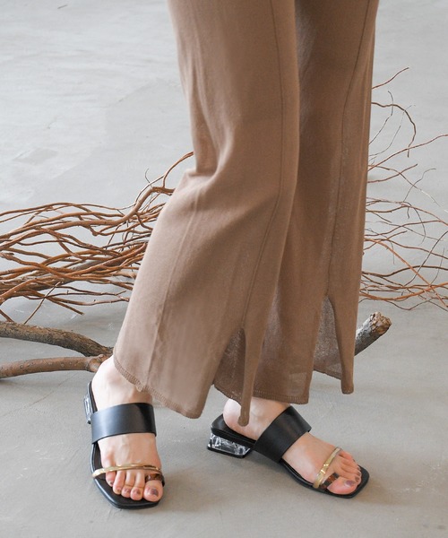 NOFALL（ノーフォール）の「アシメベルトクリアヒールサンダル（サンダル・レディース・ホワイト系その他/ブラック系その他/ブラウン系その他/ベージュ系その他・LL/3L/SS/S/M/L）」の17枚目の写真