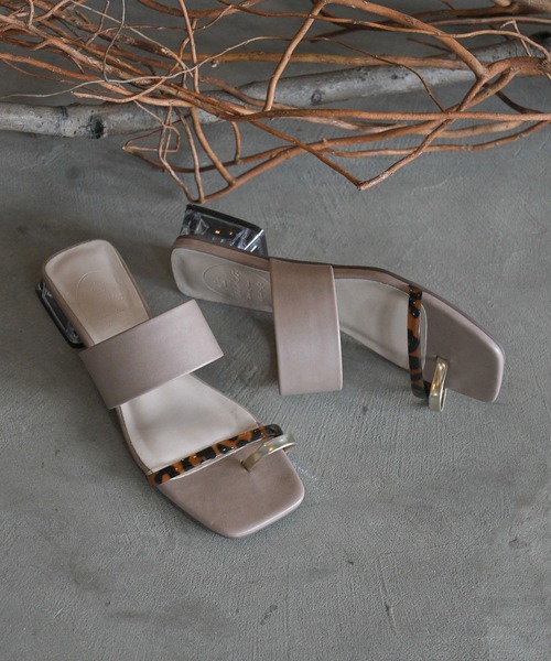 NOFALL（ノーフォール）の「アシメベルトクリアヒールサンダル（サンダル・レディース・ホワイト系その他/ブラック系その他/ブラウン系その他/ベージュ系その他・LL/3L/SS/S/M/L）」の9枚目の写真