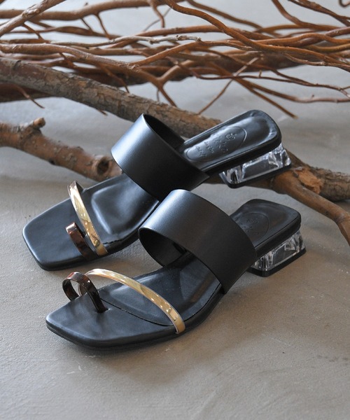 NOFALL（ノーフォール）の「アシメベルトクリアヒールサンダル（サンダル・レディース・ホワイト系その他/ブラック系その他/ブラウン系その他/ベージュ系その他・LL/3L/SS/S/M/L）」の13枚目の写真