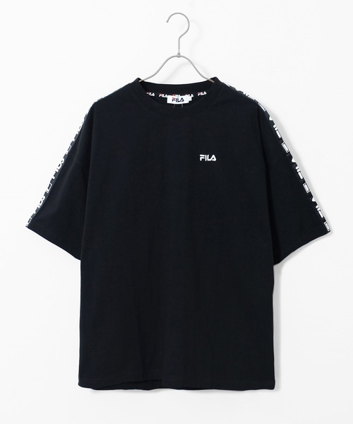 FILA（フィラ）の「【FILA/フィラ】WEB限定 別注 ビックシルエット 綿100% 半袖 Tシャツ（Tシャツ/カットソー・メンズ・ベージュ/ホワイト/ブラック/ブラック系その他2/ブラック系その他3/ブラック系その他/ホワイト系その他/ホワイト系その他2/グレー系その他/グレイッシュベージュ/ベージュ系その他/ホワイト系その他3/ダークグリーン/チャコール/ホワイト系・M/L/LL）」の7枚目の写真