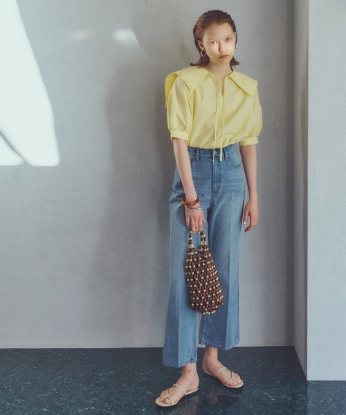 N.（N. Natural Beauty Basic）（エヌエヌナチュラルビューティーベーシック）の「セーラーカラーブラウス（シャツ/ブラウス・レディース・ホワイト/ブラック/イエロー・MEDIUM）」の11枚目の写真