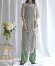Alley by w closet | 【Alley】メッシュ編み半袖ニットワンピース(ワンピース)