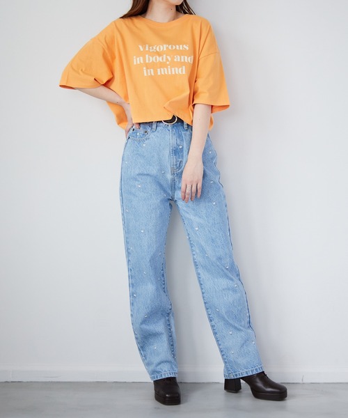 【Miss Me】刺繍ストレートデニムパンツ 楽天市場】ミスミー MISS ME レディース パンツ ボトムス ロゴ