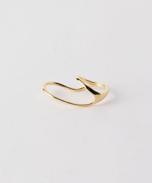 green label relaxing(グリーンレーベルリラクシング)の「FM メタル 2ホール リング(リング・レディース・シルバー/ゴールド・FREE)」の1枚目の写真