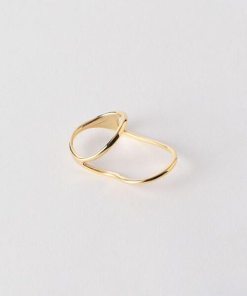 green label relaxing(グリーンレーベルリラクシング)の「FM メタル 2ホール リング(リング・レディース・シルバー/ゴールド・FREE)」の3枚目の写真