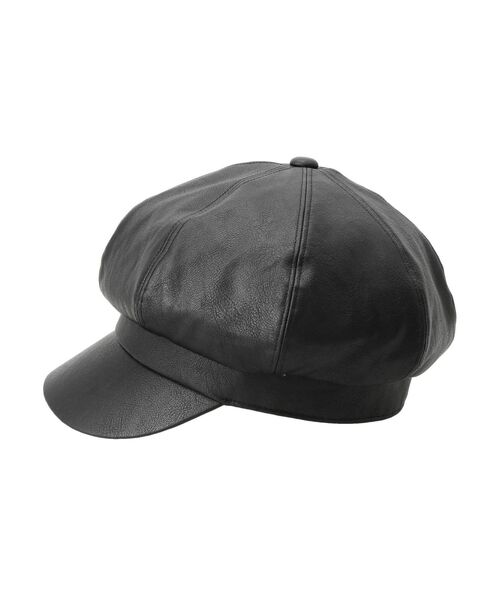 GYDA（ジェイダ）の「フェイクレザーキャスケット（その他雑貨・レディース・ブラック/キャメル・FREE）」の8枚目の写真