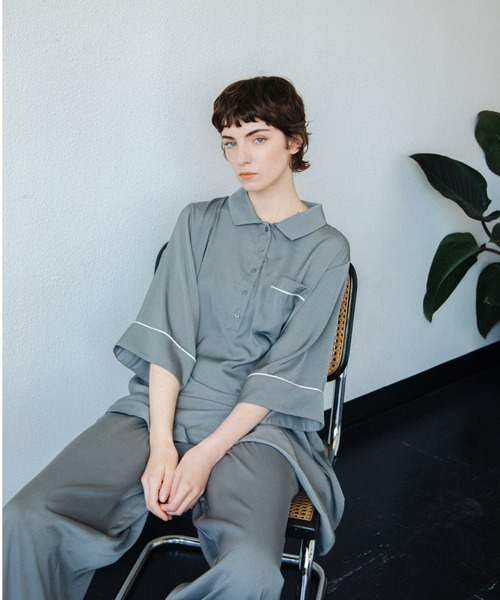 ACCL（エーシーシーエル）の「パイピング　リラックスワイドパンツ（その他パンツ・レディース・ピンク/ベージュ/グリーン/グレー・FREE）」の15枚目の写真