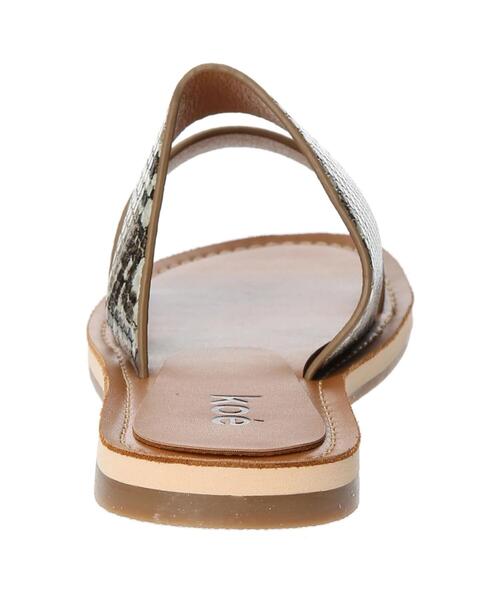 koe(コエ)の「2ベルトフラットサンダル*(サンダル・レディース・A/ホワイト/ブラック・L/M/S)」の6枚目の写真