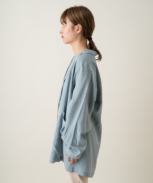 Kastane（カスタネ）の「リネンボイルBIGジャケット（テーラード