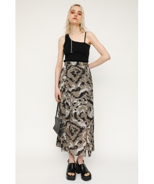 SLY（スライ）の「MARBLE DYE SHEER SK シアー スカート（スカート・レディース・ベージュ系その他/ブラック系その他2・2/1）」の2枚目の写真