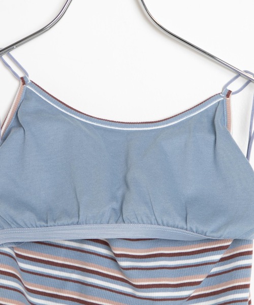 WEGO(ウィゴー)の「WEGO/リブバッククロスカップインキャミソール(キャミソール・レディース・アニマル/ブルー系その他5/ブラウン系その他5/グリーン系その他5・FREE)」の8枚目の写真