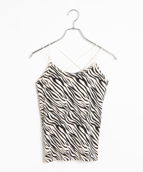 WEGO(ウィゴー)の「WEGO/リブバッククロスカップインキャミソール(キャミソール・レディース・アニマル/ブルー系その他5/ブラウン系その他5/グリーン系その他5・FREE)」の12枚目の写真