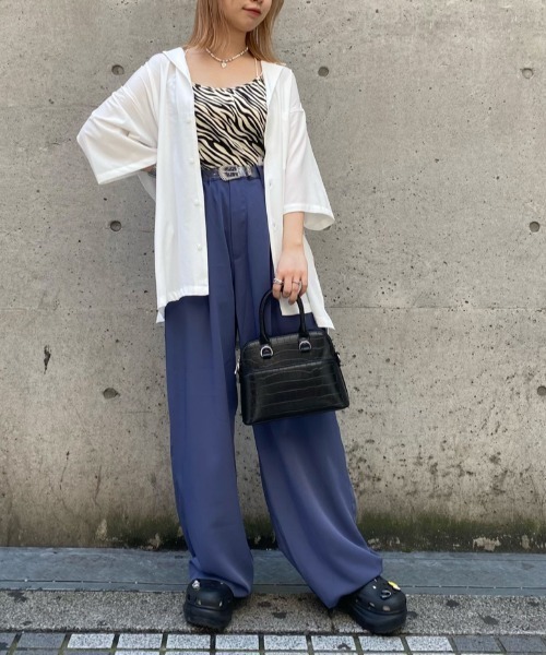 WEGO(ウィゴー)の「WEGO/リブバッククロスカップインキャミソール(キャミソール・レディース・アニマル/ブルー系その他5/ブラウン系その他5/グリーン系その他5・FREE)」の11枚目の写真