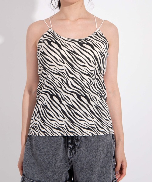 WEGO(ウィゴー)の「WEGO/リブバッククロスカップインキャミソール(キャミソール・レディース・アニマル/ブルー系その他5/ブラウン系その他5/グリーン系その他5・FREE)」の15枚目の写真