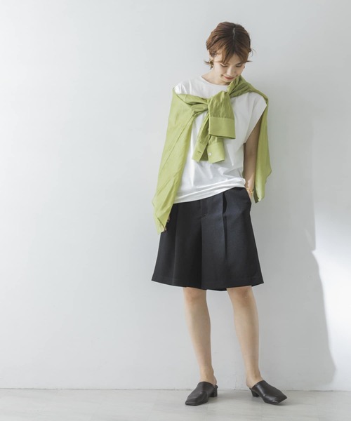 URBAN RESEARCH(アーバンリサーチ)の「ペルビアンコットンノースリーブカットソー(Tシャツ/カットソー・レディース・キャメル/ブラック/ホワイト/グレー系その他・FREE)」の14枚目の写真