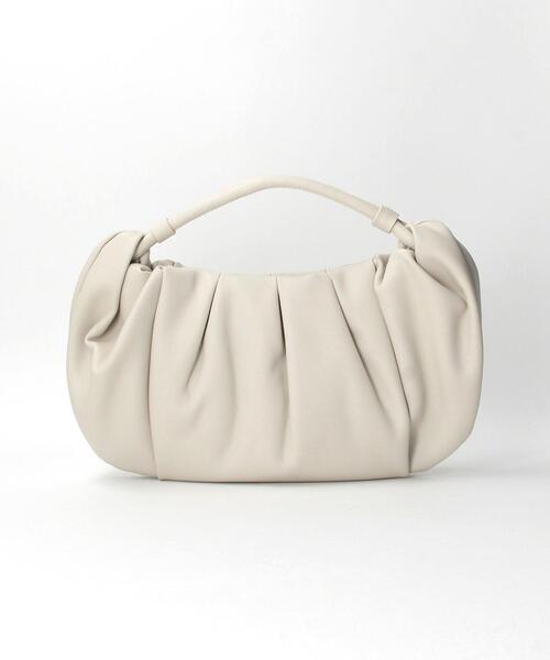 ADD CULUMN（アドカラム）の「＜ADD CULUMN＞ギャザーショルダーバッグ（ショルダーバッグ・レディース・オフホワイト/ブラック・FREE）」の4枚目の写真