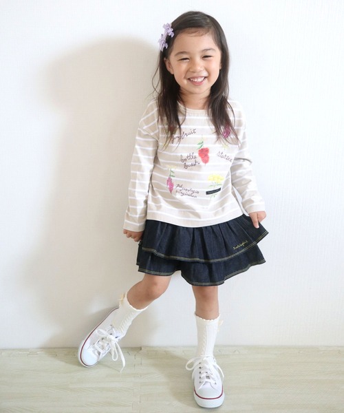 trois lapins kp（トロワラパンケーピー）の「フリルキュロット(100-130cm)（その他パンツ・キッズ・ネイビー・110cm/100cm/120cm/130cm）」の8枚目の写真