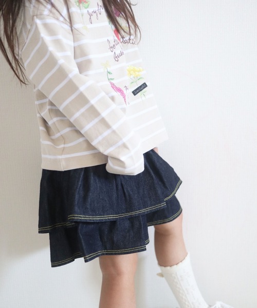 trois lapins kp（トロワラパンケーピー）の「フリルキュロット(100-130cm)（その他パンツ・キッズ・ネイビー・110cm/100cm/120cm/130cm）」の7枚目の写真