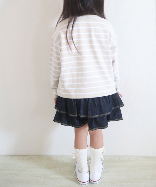 trois lapins kp（トロワラパンケーピー）の「フリルキュロット(100-130cm)（その他パンツ・キッズ・ネイビー・110cm/100cm/120cm/130cm）」の6枚目の写真